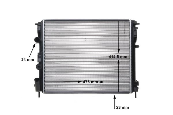 MAHLE ORIGINAL Chladič motora CR 35 000S 1