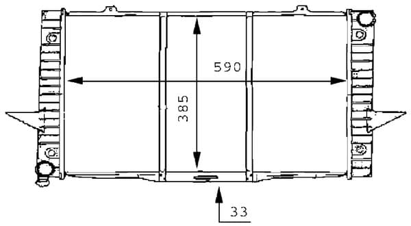MAHLE ORIGINAL Chladič motora CR 165 000S 1