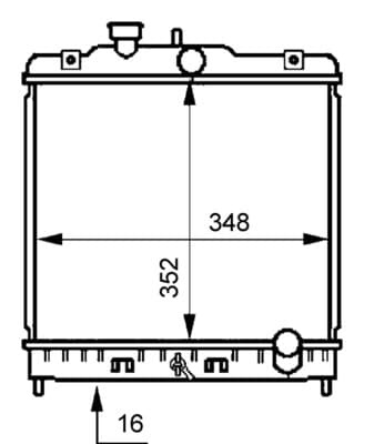 MAHLE ORIGINAL Chladič motora CR 194 000S 1