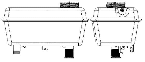 MAHLE ORIGINAL Vyrovnávacia nádobka chladiacej kvapaliny CRT 27 000S 1