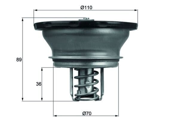 MAHLE ORIGINAL Termostat chladenia THD382 1