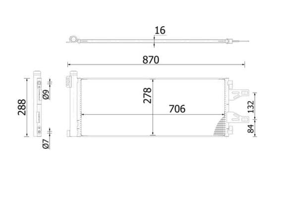 MAHLE ORIGINAL Kondenzátor klimatizácie AC 368 000S 1