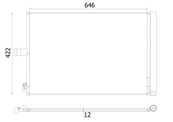 MAHLE ORIGINAL Kondenzátor klimatizácie AC 932 000S 1