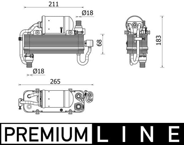MAHLE ORIGINAL Kondenzátor klimatizácie AC 960 000P 1
