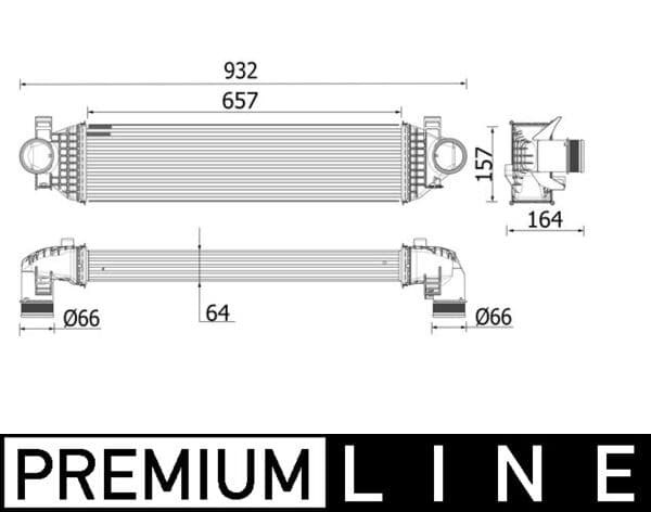 MAHLE ORIGINAL Chladič plniaceho vzduchu CI 549 000P 1