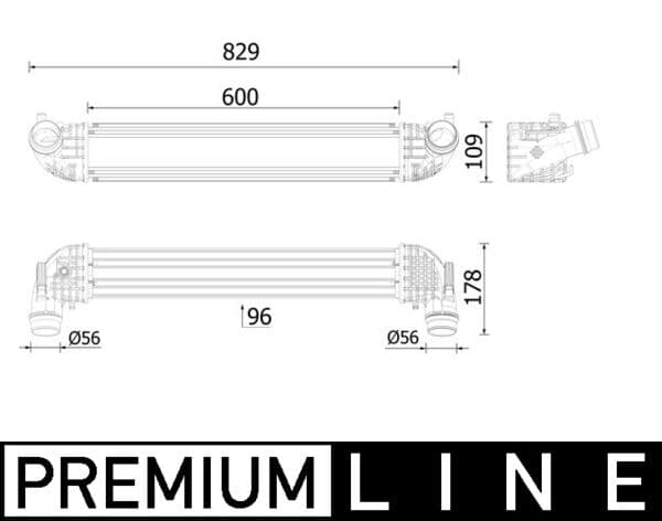 MAHLE ORIGINAL Chladič plniaceho vzduchu CI 611 000P 1