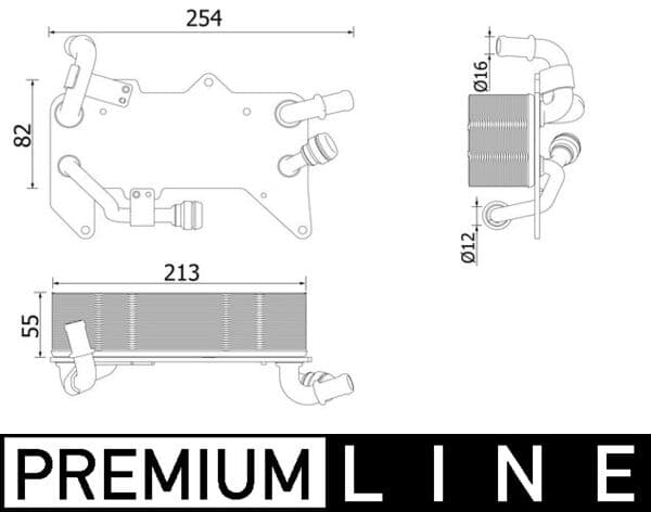 MAHLE ORIGINAL Chladič oleja automatickej prevodovky CLC 139 000P 1
