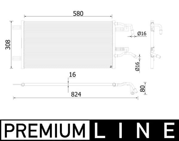 MAHLE ORIGINAL Chladič motora CR 935 000P 1