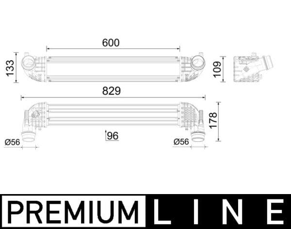 MAHLE ORIGINAL Chladič plniaceho vzduchu CI 638 000P 1