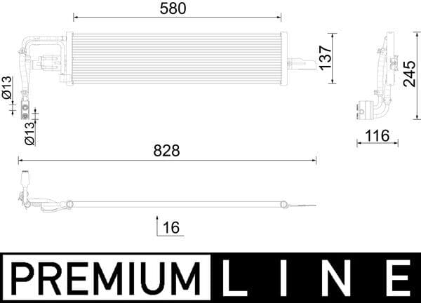 MAHLE ORIGINAL Chladič oleja automatickej prevodovky CLC 290 000P 1