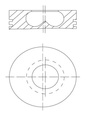 MAHLE ORIGINAL Piest 0070400 1