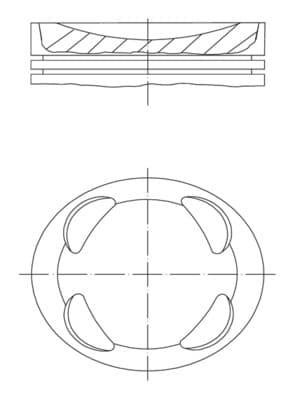 MAHLE ORIGINAL Piest 081PI00104000 1