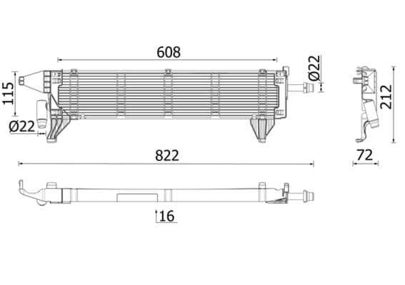 MAHLE ORIGINAL Chladič motora CR 2636 000P 1