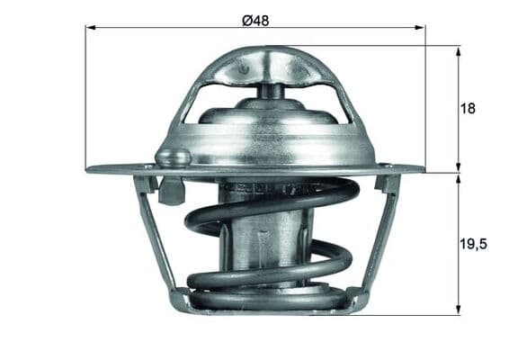 MAHLE ORIGINAL Termostat chladenia TX12174D 1