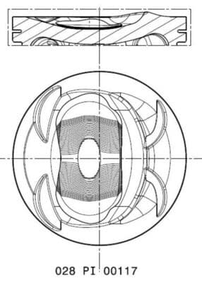 MAHLE ORIGINAL Piest 028PI00117000 1