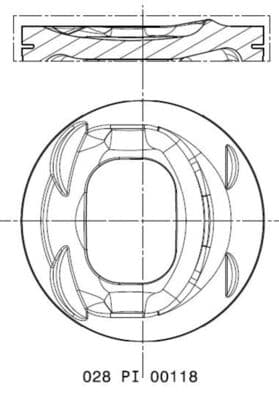 MAHLE ORIGINAL Piest 028 PI 00118 000 1