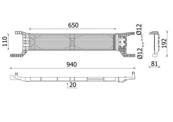 MAHLE ORIGINAL Chladič oleja automatickej prevodovky CLC 324 000P 1