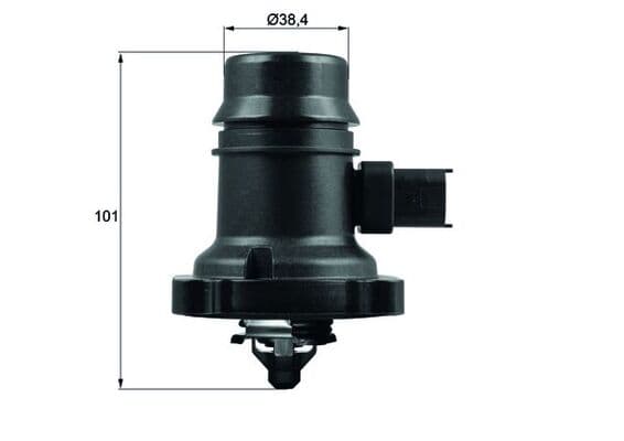 MAHLE ORIGINAL Termostat chladenia TM37103 1