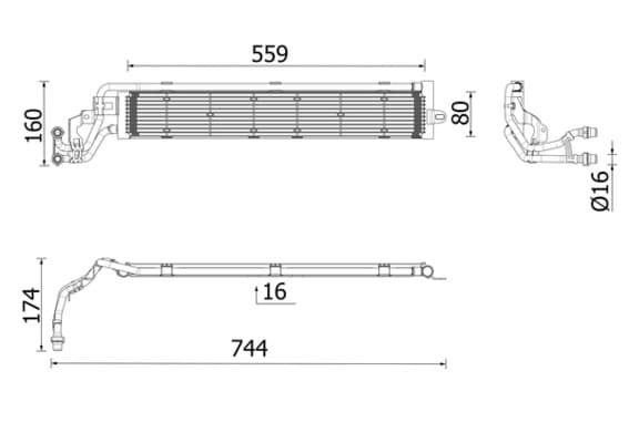 MAHLE ORIGINAL Chladič motora CR 2697 000P 1
