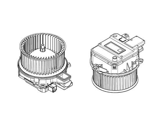 MAHLE ORIGINAL Vnútorný ventilátor AB 338 000P 1