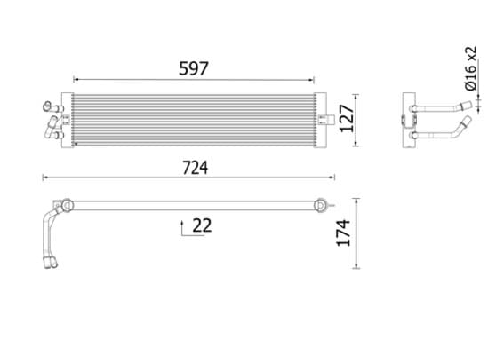 MAHLE ORIGINAL Chladič oleja automatickej prevodovky CLC 399 000P 1