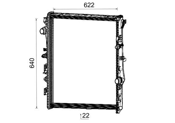 MAHLE ORIGINAL Chladič motora CR 2732 000P 1