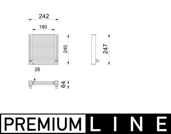 MAHLE ORIGINAL Chladič motora CR 2799 000P 1