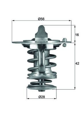 MAHLE ORIGINAL Termostat chladenia TX 83 76D 1