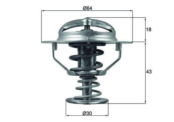 MAHLE ORIGINAL Termostat chladenia TX11482D 1
