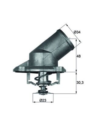MAHLE ORIGINAL Termostat chladenia TI22492 1