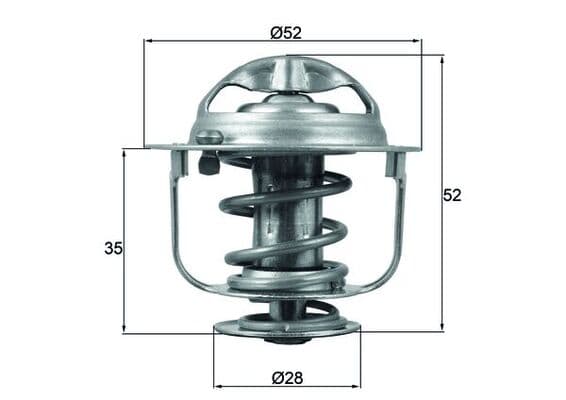 MAHLE ORIGINAL Termostat chladenia TX 165 88D 1