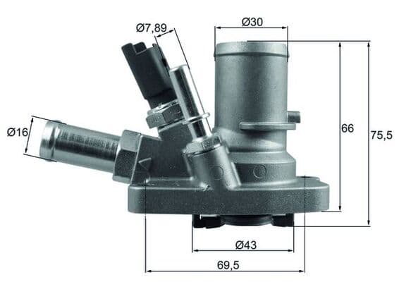 MAHLE ORIGINAL Termostat chladenia TI 258 80 1