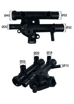 MAHLE ORIGINAL Termostat chladenia TI 259 83D 1
