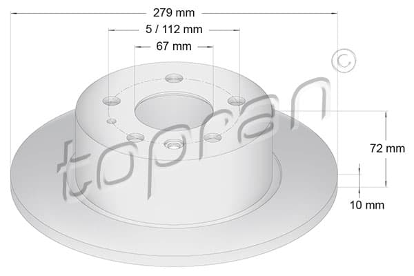 TOPRAN Brzdový kotúč 400 859 1
