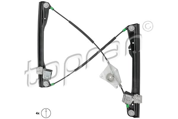 TOPRAN Mechanizmus zdvíhania okna 111706 1