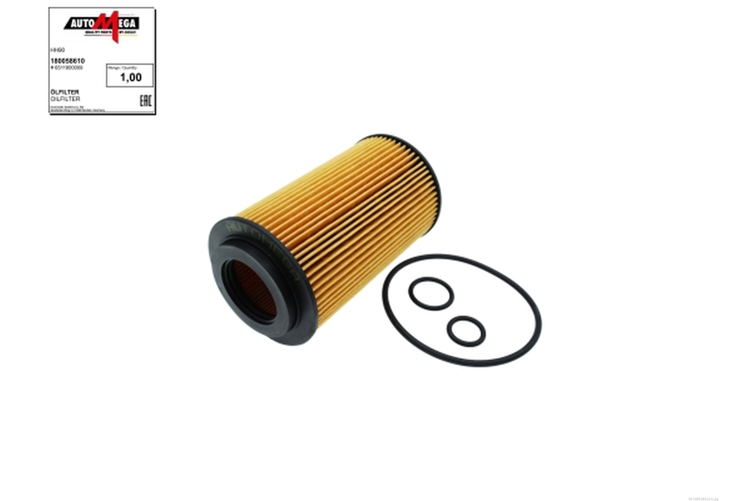 AUTOMEGA Olejový filter 180058610 1