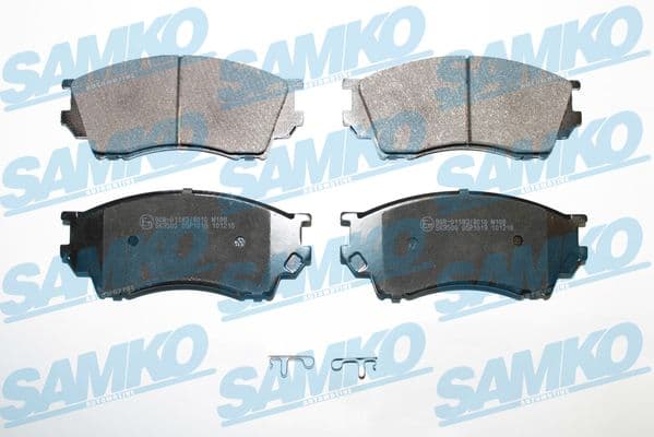 SAMKO Sada brzdových platničiek kotúčovej brzdy 5SP1019 1
