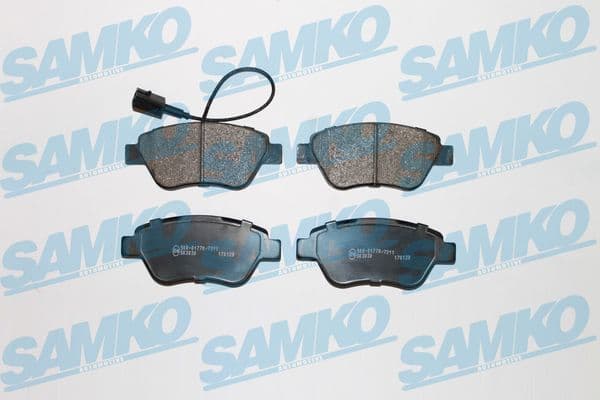 SAMKO Sada brzdových platničiek kotúčovej brzdy 5SP1264 1