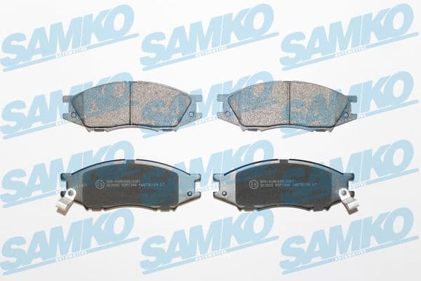 SAMKO Sada brzdových platničiek kotúčovej brzdy 5SP1346 1