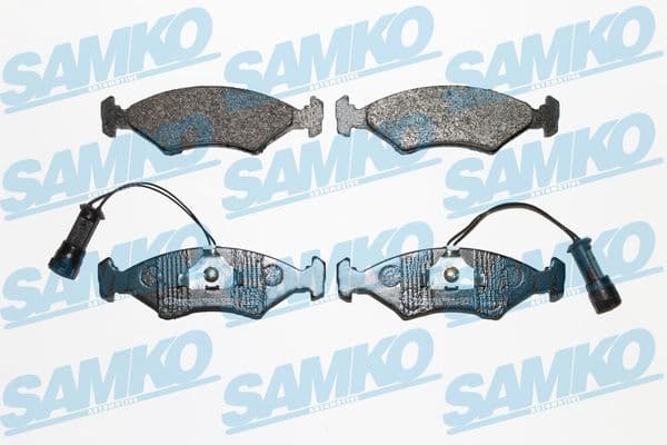 SAMKO Sada brzdových platničiek kotúčovej brzdy 5SP242 1