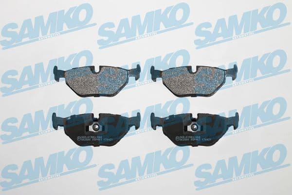 SAMKO Sada brzdových platničiek kotúčovej brzdy 5SP463 1