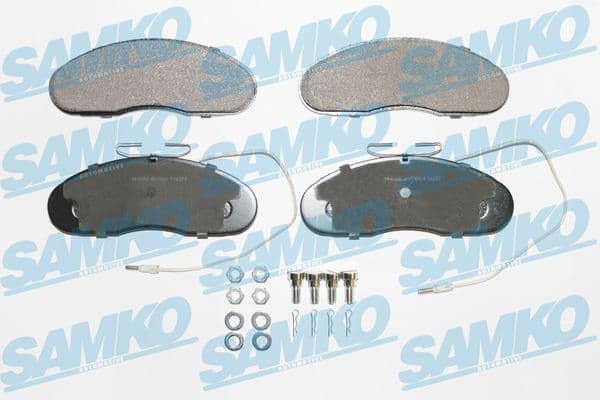 SAMKO Sada brzdových platničiek kotúčovej brzdy 5SP580 1