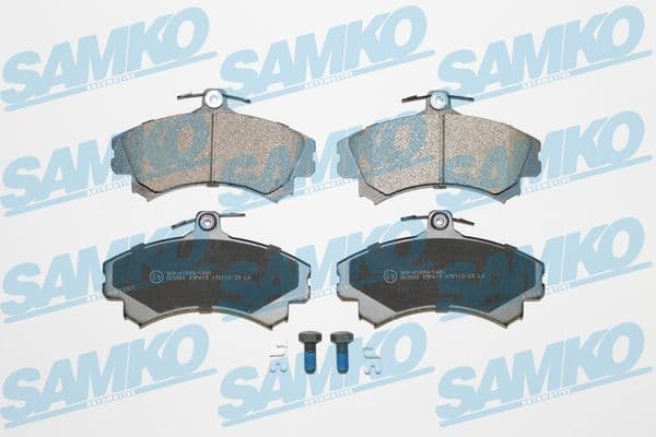 SAMKO Sada brzdových platničiek kotúčovej brzdy 5SP615 1