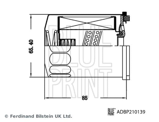 BLUE PRINT Hydraulický filter automatickej prevodovky ADBP210139 1