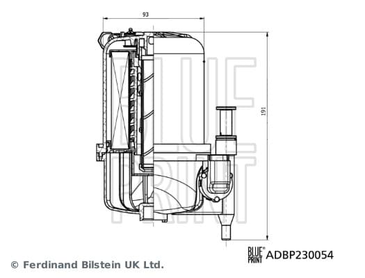 BLUE PRINT Palivový filter ADBP230054 1