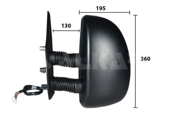 ALKAR Vonkajšie spätné zrkadlo 9239921 1