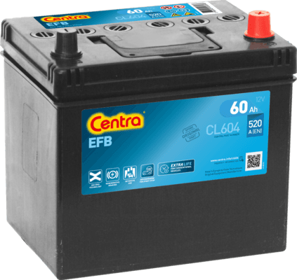 CENTRA Štartovacia batéria CL604 1