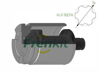 FRENKIT Piest brzdového strmeňa K385202 1