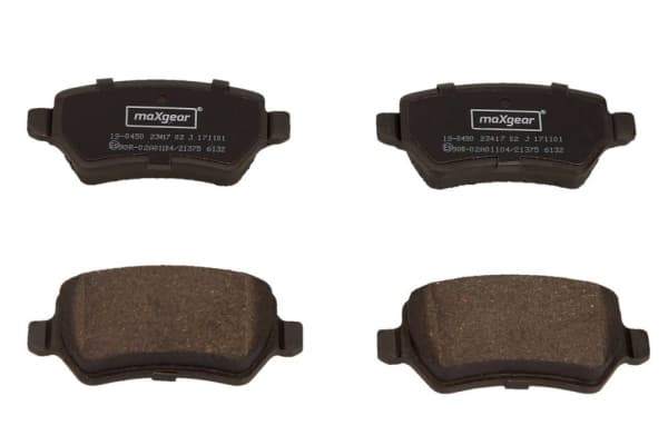 MAXGEAR Sada brzdových platničiek kotúčovej brzdy 190450 1