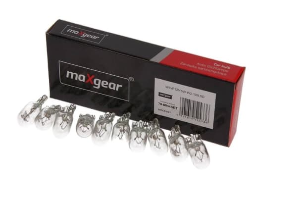 MAXGEAR Žiarovka osvetlenia poznávacej značky 780044SET 1